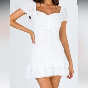 Princess Polly Mikail Mini Dress White Size 2